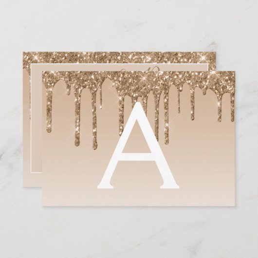 Gouden Glitter Sweet 16 Save the Date Kaart (Voorkant / Achterkant)