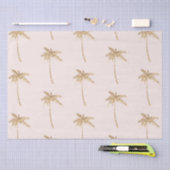 Gouden glitter tropische palmboom tissuepapier (Craft)