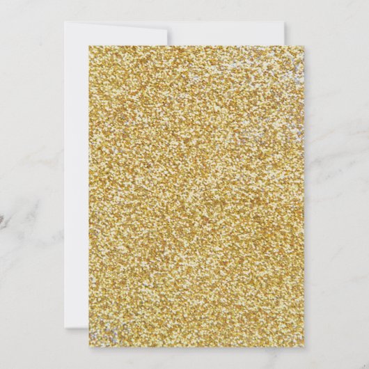 Gouden Glitter Trouwtafel Nummerkaart(en) Kaart (Achterkant)