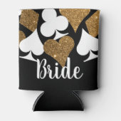 Gouden Glitter Vegas Bride Custom Koelbox Blikjeskoeler (Voorkant)