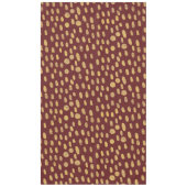 Gouden Glitter Vinger Prints Tafelkleed (Voorkant)