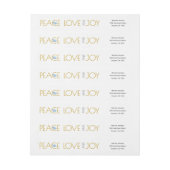 Gouden glitter Vrede, Liefde, vreugde en duif Kers (Vel)