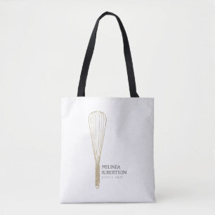 Gouden Glitter Whisk Bakkerij Draagtas