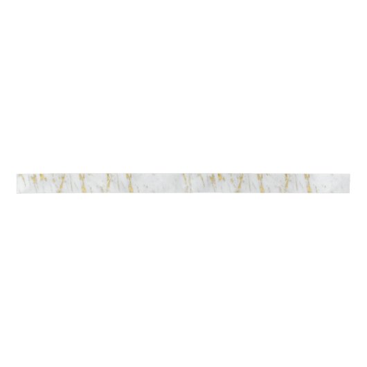 Gouden Glitter Witte Marmeren Steen Lint (Voorkant)