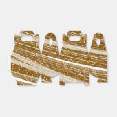 Gouden Glitter & Witte Sparkle Party Favor Boxes Bedankdoosjes (Uitgevouwen)