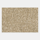  Gouden Glitter Zebra Print Sparkle Inpakpapier Vel (Voorkant 2)