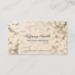 Gouden Glitterende Lichten Glamour Visitekaartjes