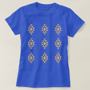 Gouden Glitterij Mojave Patroon T-shirt