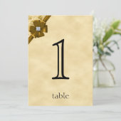 Gouden Glitters 50e Jubileum Tafelnummer (Staand voorkant)