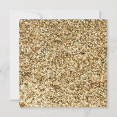 Gouden glitters 50ste huwelijksjubileum tekst eleg kaart (Achterkant)