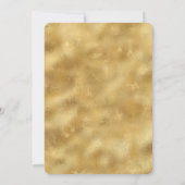 Gouden glitters confetti glans   kaart (Achterkant)