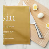 Gouden Glitters Glam Fun Beste Ooit Neef Definitie Theedoek (Quarter Fold)