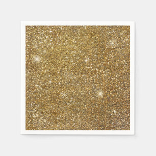 Gouden Glitters Glans Glitterig Glanzend Mooi Servet
