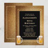 Gouden Glitters Glazen & Bier Kaart (Voorkant / Achterkant)