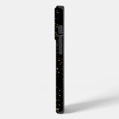 Gouden Glitterstof op Zwart Case-Mate iPhone Case (Achterkant / Links)