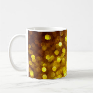 gouden glittertextuur voor kerst abstracte ruggrou koffiemok