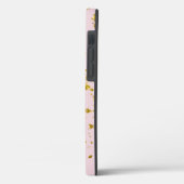 Gouden Glittervlokken en Blush Case-Mate iPhone Case (Achterkant / Links)