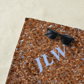 Gouden Glitzy Glam Brons Strandlaken (In situ)