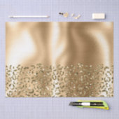 Gouden Glitzy Leopard Dierlijke Glam Tissuepapier (Craft)