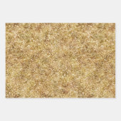 Gouden glitzy strepen inpakpapier vel (Voorkant 2)