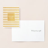 Gouden Glitzy Stripes Bedankt Folie Kaarten (Display)