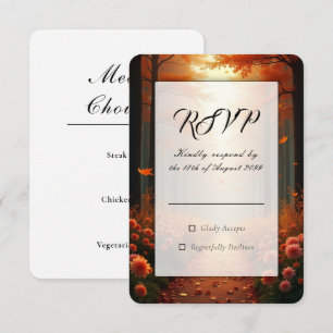 Gouden Gloed Herfst Boswandeling RSVP Kaartje