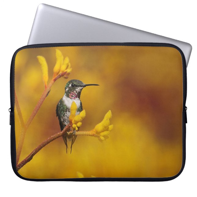 Gouden Gloed Laptop Sleeve (Voorkant)