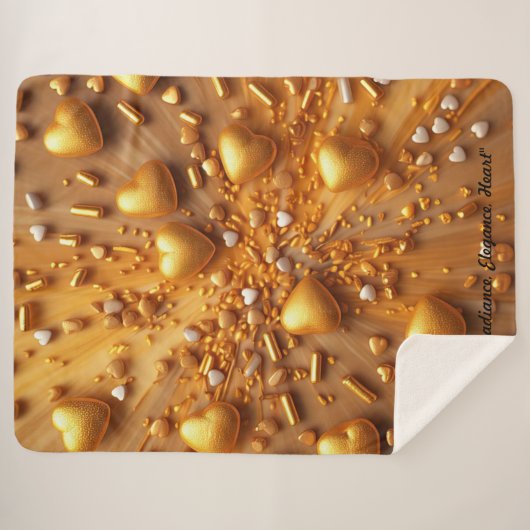 "Gouden gloed" Sherpa Deken (Voorkant (horizontaal))