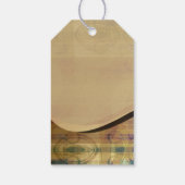 Gouden glooiende heuvels cadeaulabel (Achterkant)