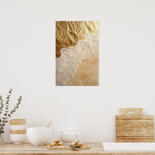 Gouden golf poster (Keuken)