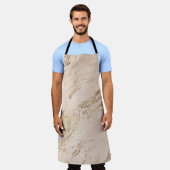 Gouden golven: Abstract marmer Schort (Gedragen)