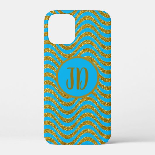 "gouden" golven Case-Mate iPhone case (Achterkant)
