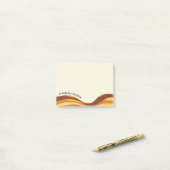 Gouden Golven Post-it® Notes (Op bureau)