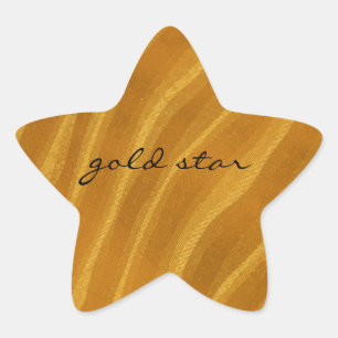 "gouden" golven ster sticker