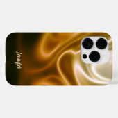 Gouden golven van zijde Case-Mate iPhone case (Achterkant (horizontaal))