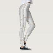Gouden golvende lijnen leggings (Rechts)