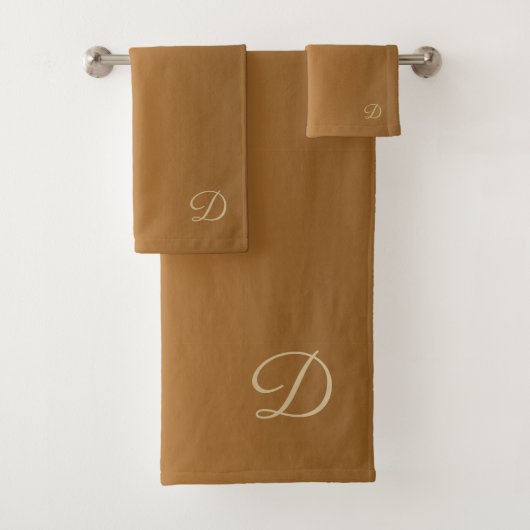 Gouden Gradiënt met Douanemonogram Bad Handdoek (Insitu)