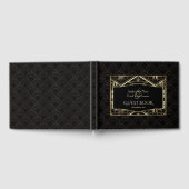 Gouden Great Gatsby Art Deco Stijl Bruiloft Gastenboek (Volledig)