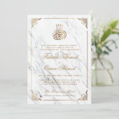 gouden grens Wit-islamitisch huwelijk Kaart (Staand voorkant)