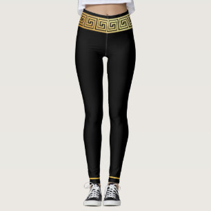 Gouden Griekse Sleutel Leggings