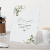 Gouden groen Vrijgezellenfeest Datum Nachtkruik te Reclamebord Met Voetstuk (Insitu)