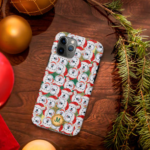 Gouden Groene Alaskan Malamute Mooie Hond Kerstmis iPhone 11 Pro Hoesje