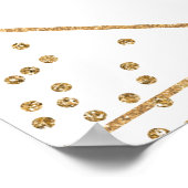 Gouden groene bloem bruidsdouche foto prop poster (Hoek)