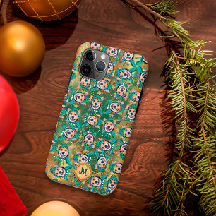 Gouden Groene Corgi Schattige Hond Kerstmis iPhone 11 Pro Hoesje