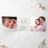 Gouden Groene Kerstkrans 3 Foto Sjabloon (Binnen)