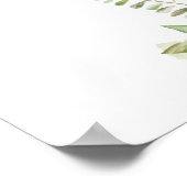 Gouden Groene Letter Baby Shower Bord Poster (Hoek)