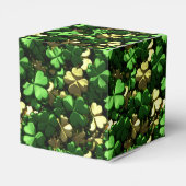 Gouden Groene Shamrocks Bedankdoosjes (Achterkant)