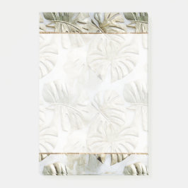 Gouden groene tropische bladeren post-it® notes