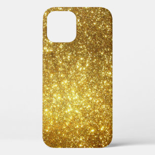 Gouden grunge, rasterillustratie met hoge resoluti iPhone 12 hoesje