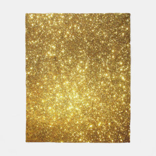 Gouden grunge, rasterillustratie met hoge resoluti fleece deken